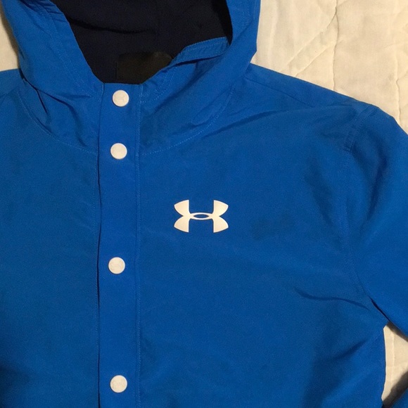 UNDER ARMOUR YOUTH M, N.YLON SHELL FLEECE INSIDE - Picture 2 of 7